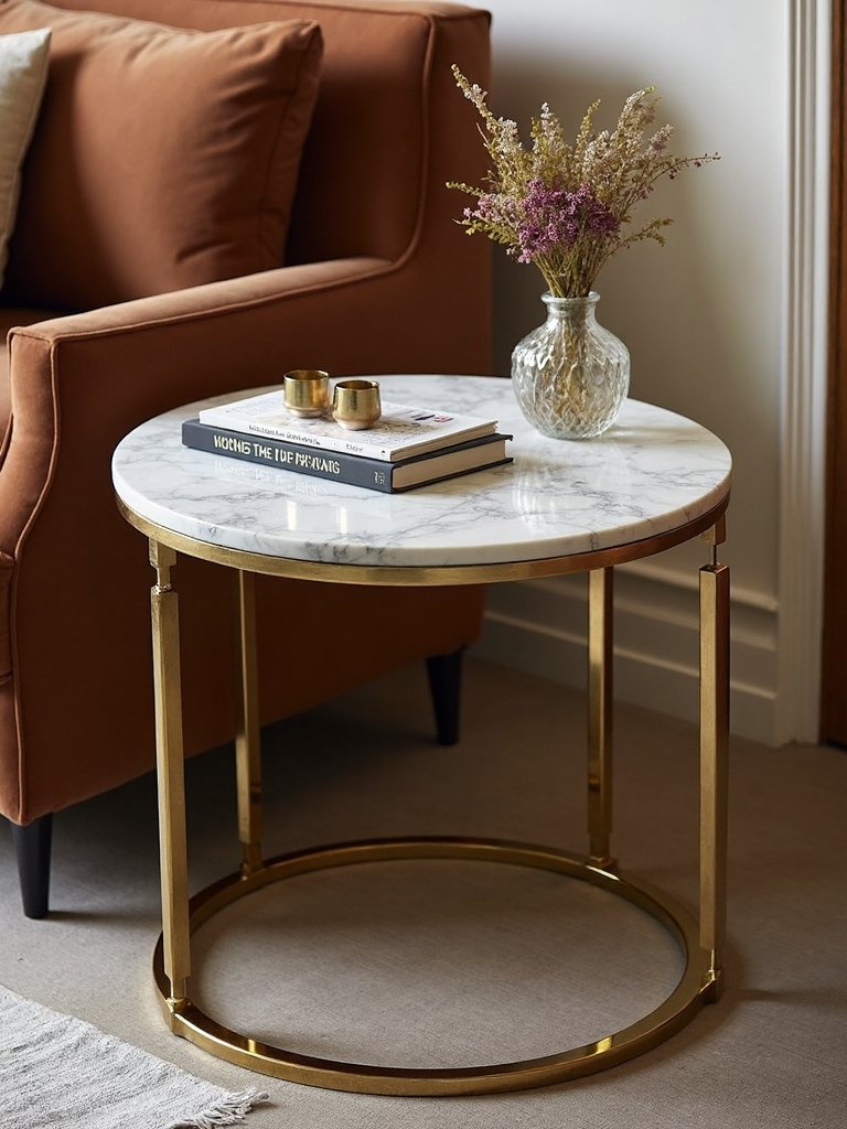 luxury materials elevate side table design