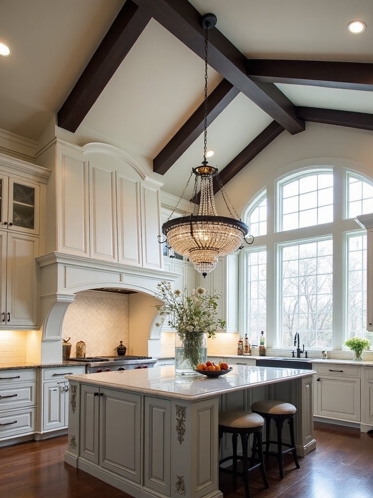 majestic wrought iron cathedral ceiling