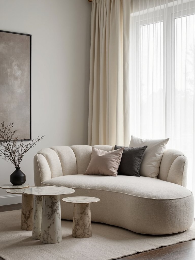 marble boucl minimalist sophisticated