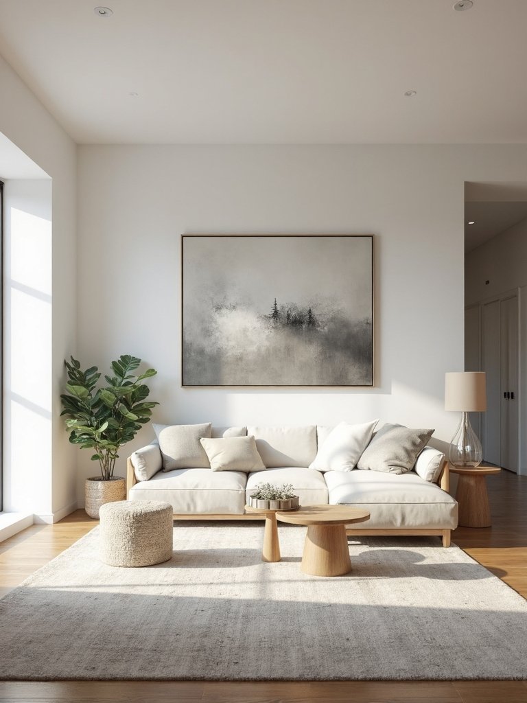 minimalist art focal wall statement