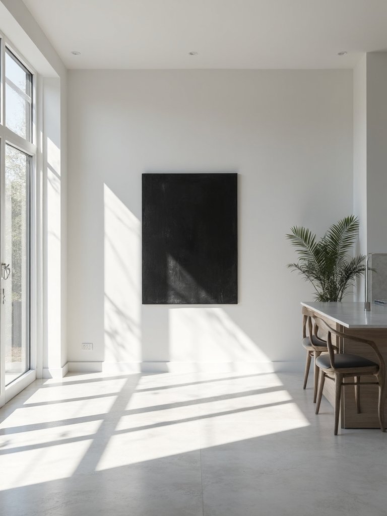 minimalist balanced serene breathing space