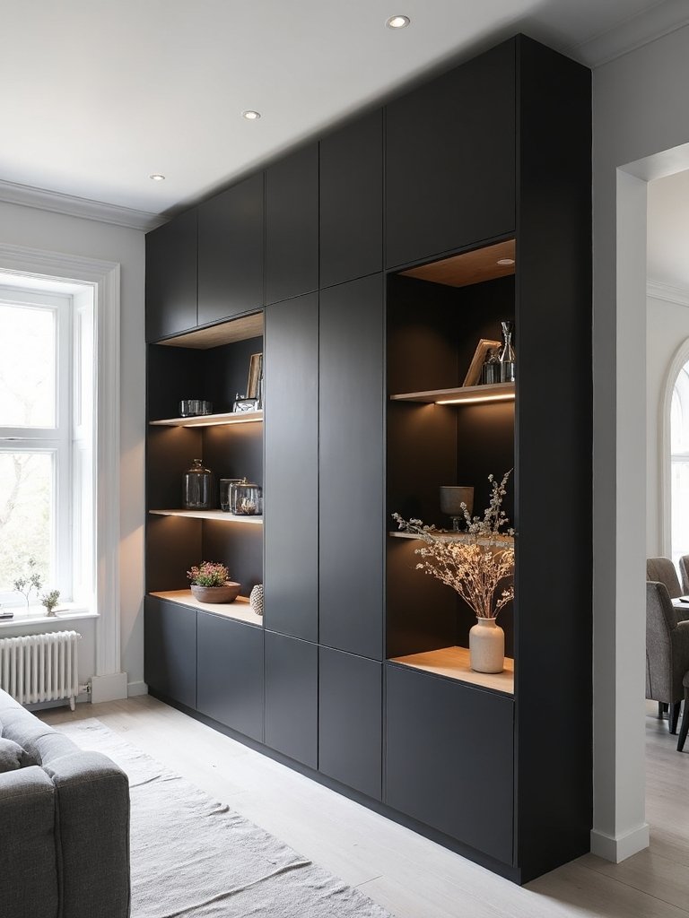 minimalist functional streamlined concealed storage