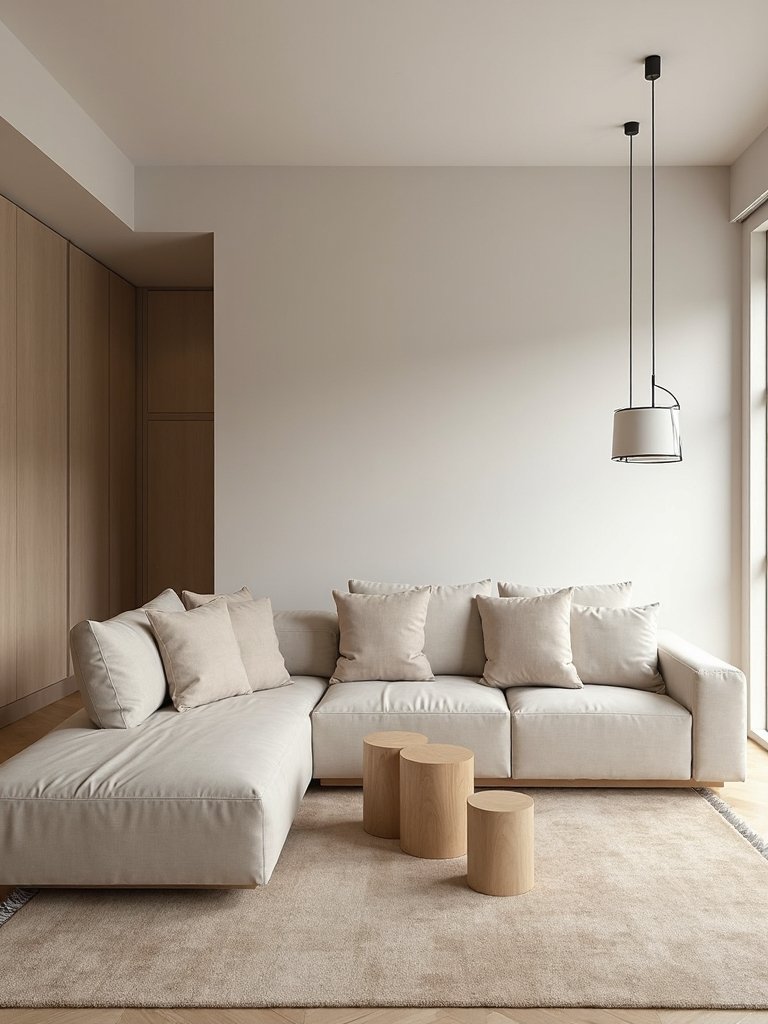 minimalist geometric forms accentuate simplicity