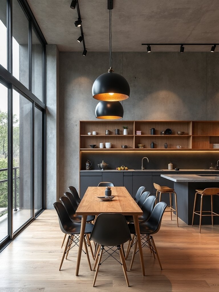 minimalist industrial lighting sophistication