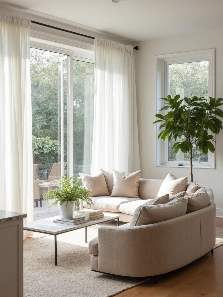 minimalist natural light airy soothing