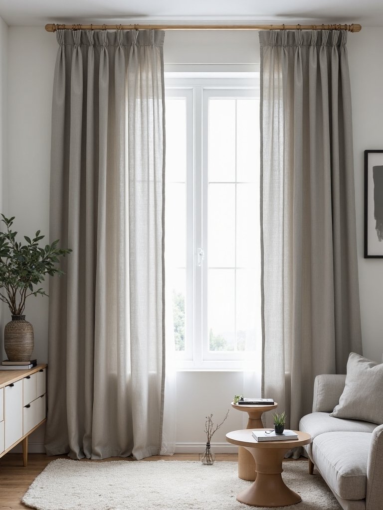 minimalist sophistication textured curtains