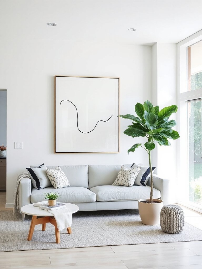 minimalist wall decor elevates living space