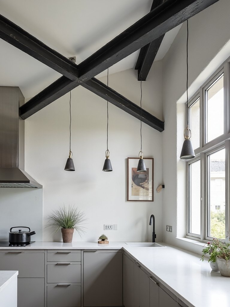 modern industrial ceiling aesthetic