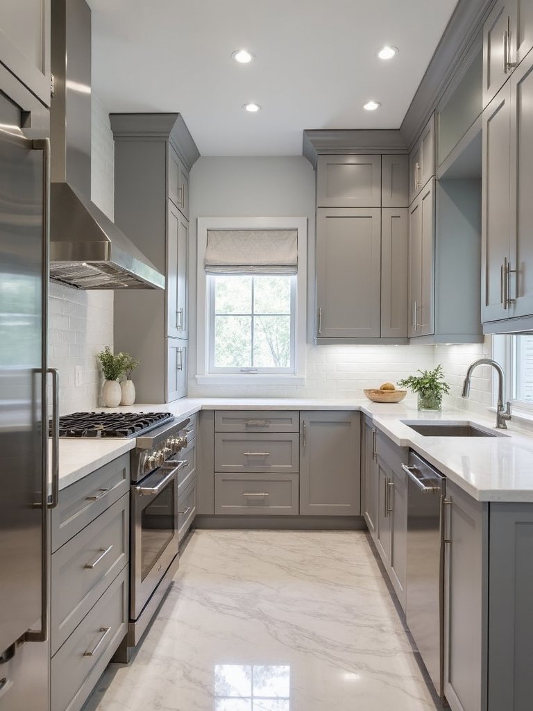 modern luxury gray chrome