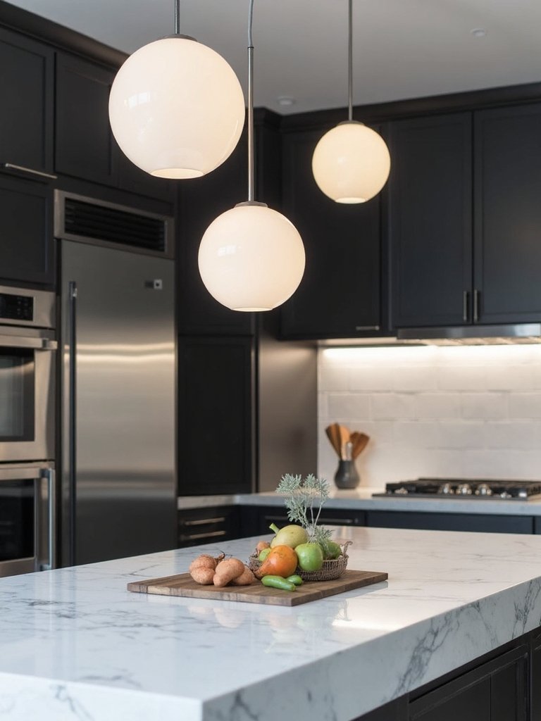 modern minimalist globe pendants