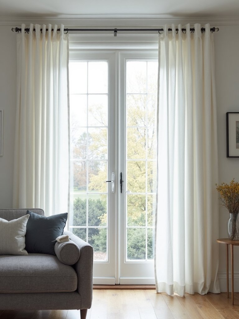 modern minimalist grommet curtains