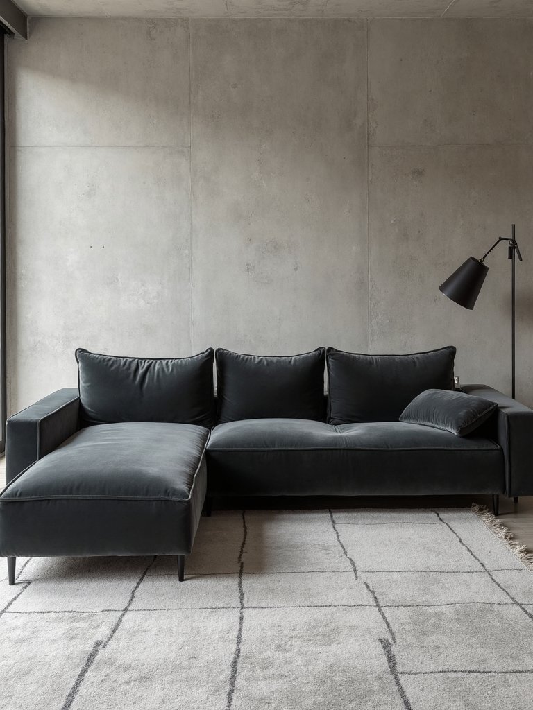 monochrome grey minimalist statement pieces