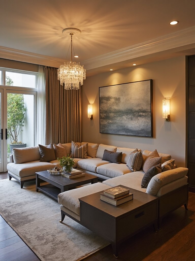 mood adjustable dimmable living room lighting