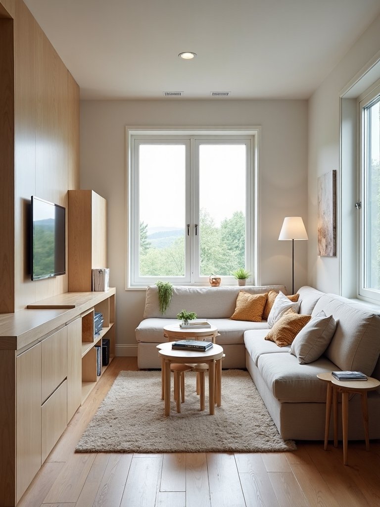 multifunctional furniture transforms minimalist spaces