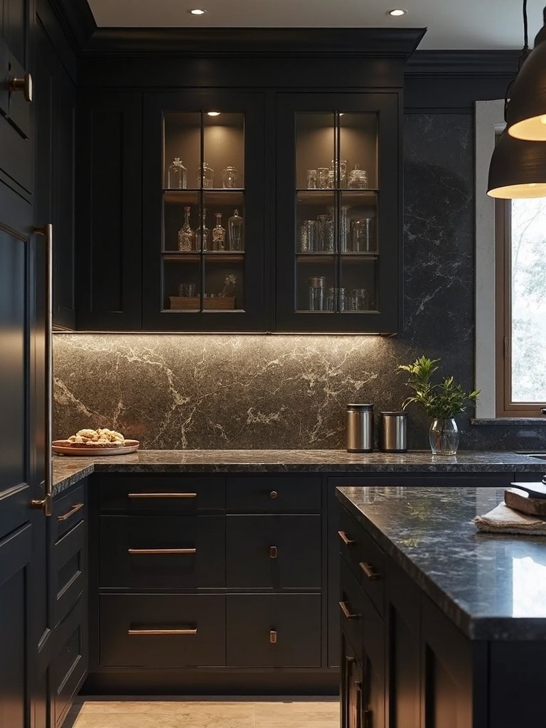 mysterious modern industrial kitchen cabinet