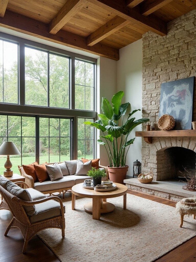 nature inspired living room