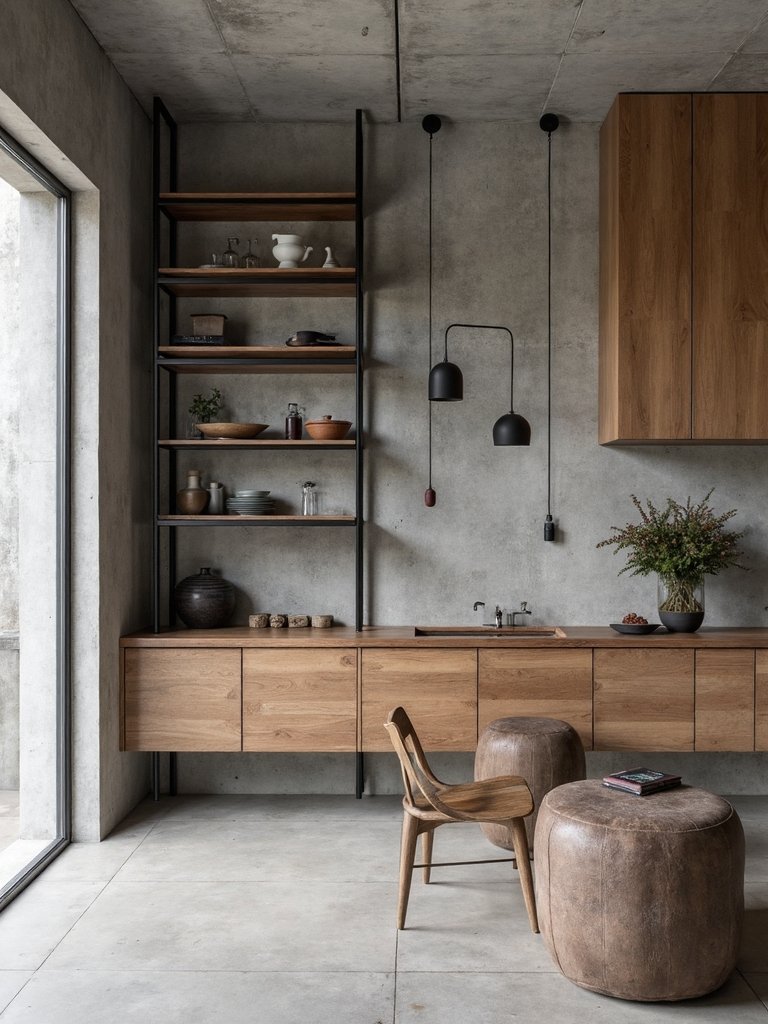 organized minimalist industrial multifunctional storage