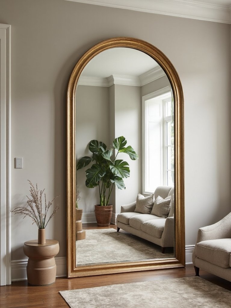 oversized mirrors transform living spaces