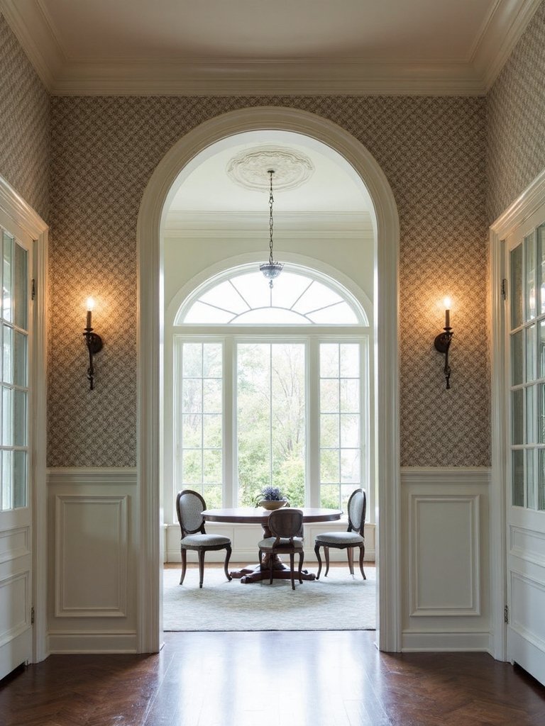 pattern highlights architectural features