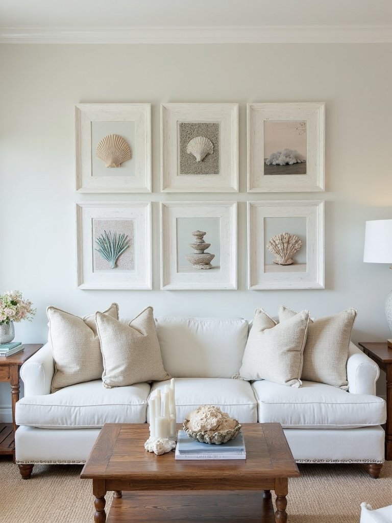 personalized coastal gallery wall decor