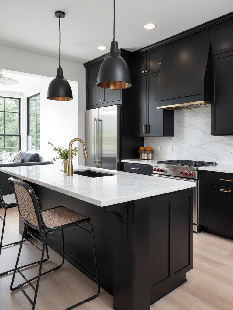 polished mixed metal kitchen sophistication