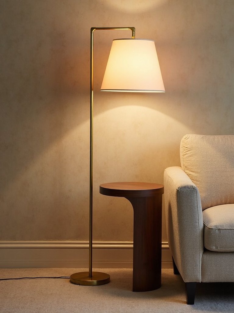 practical elegant floor lamps with tables