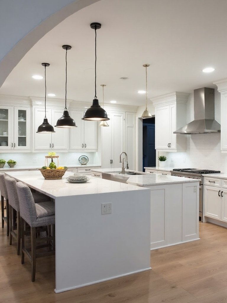 purposeful kitchen lighting zoning