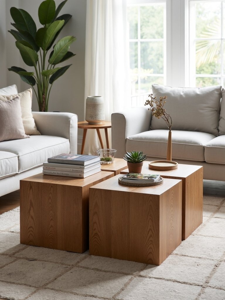 reconfigurable modular coffee table systems