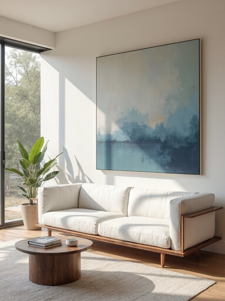 refined modern art in quiet luxury