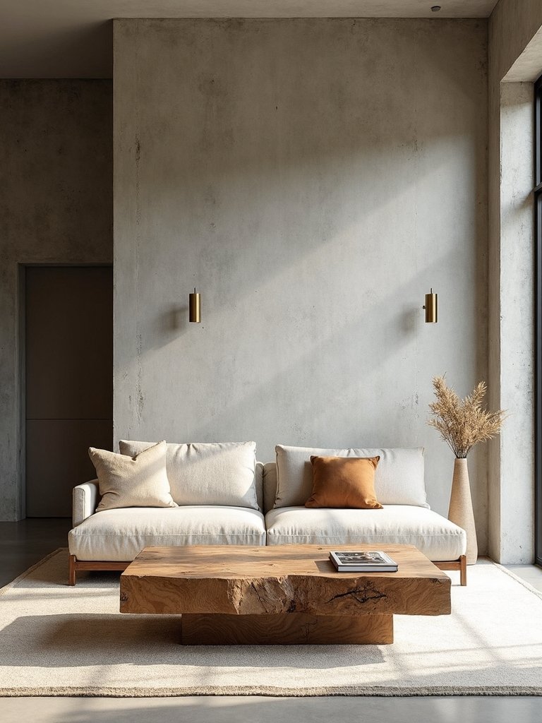 refined natural neutral minimalist living