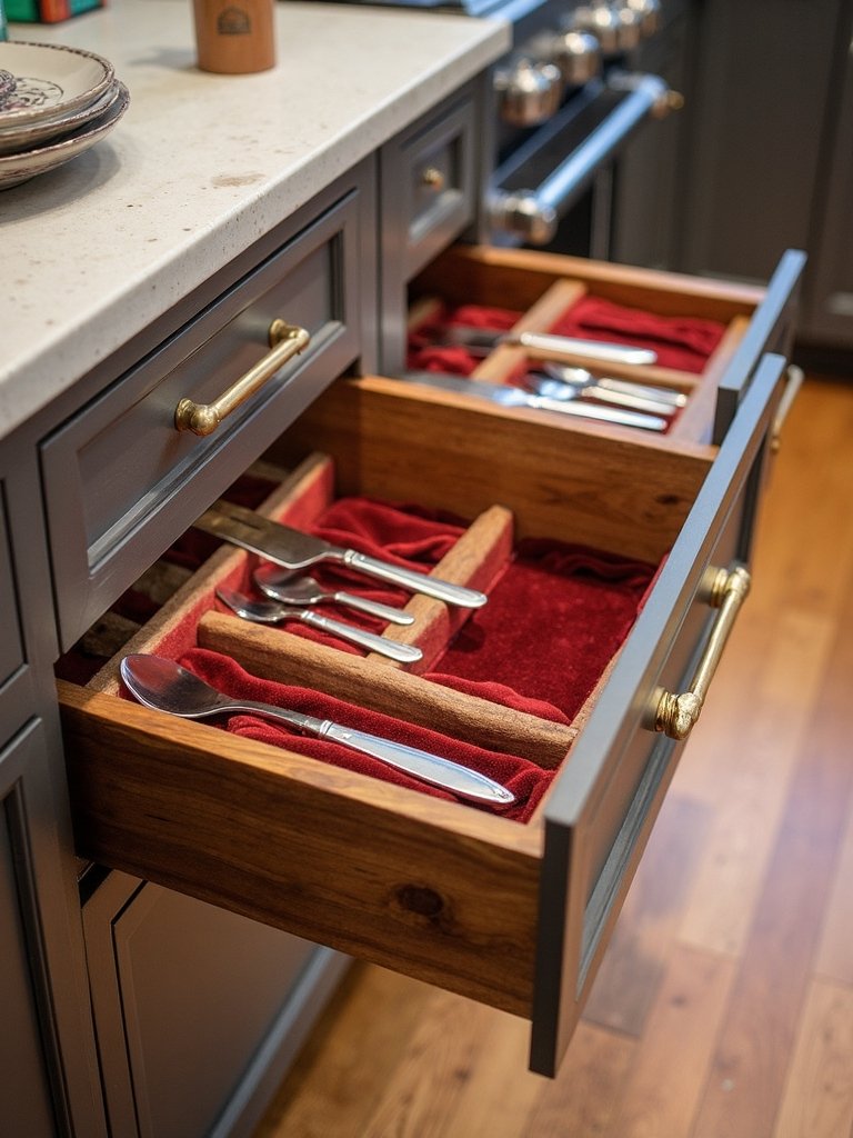 refined organized enhanced kitchen storage