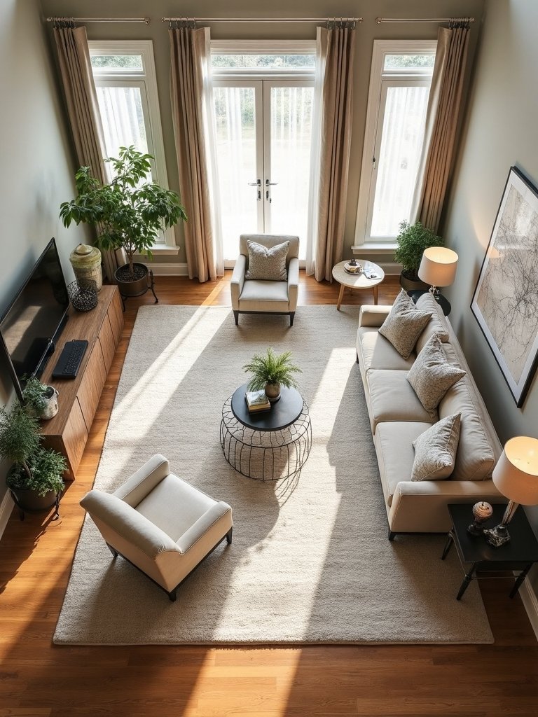 room dimensions and traffic