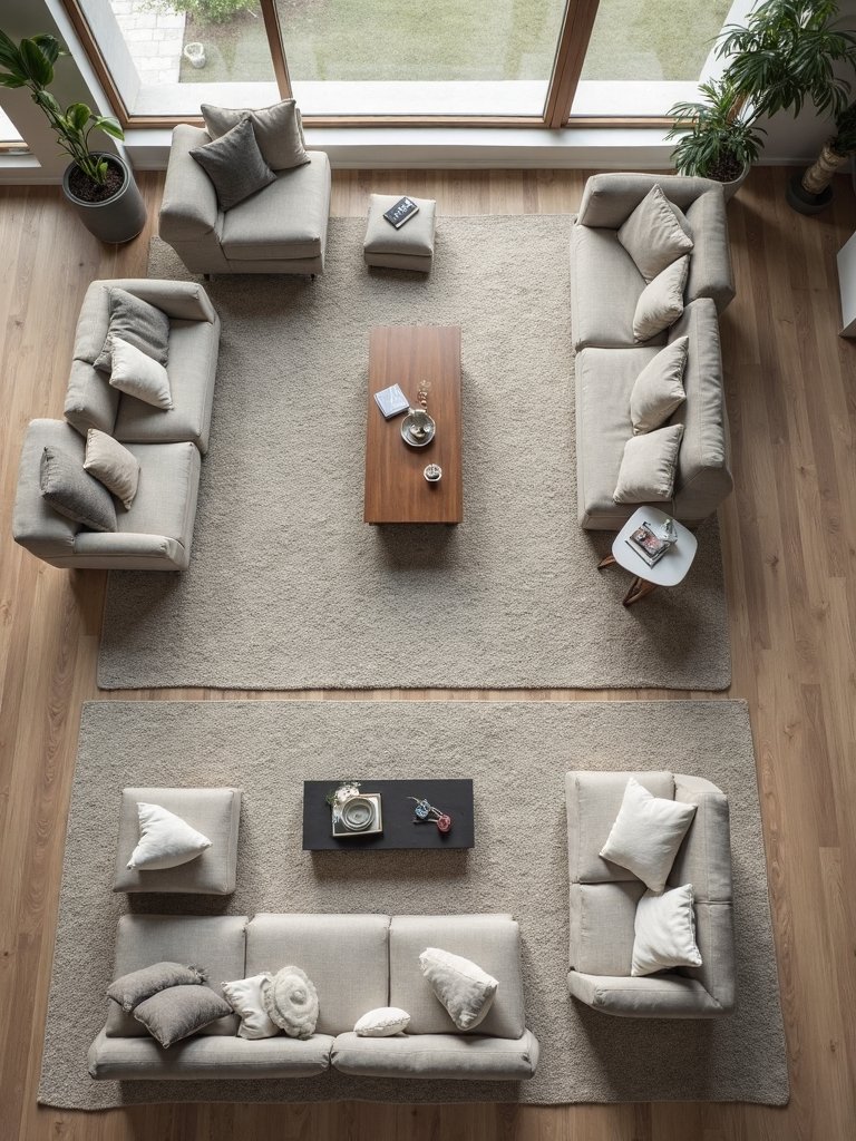 rug size room shape furniture layout