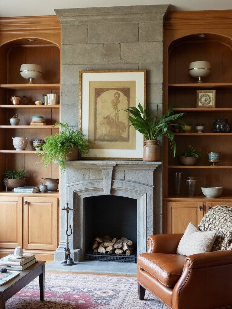 rustic charm modern convenience custom built ins