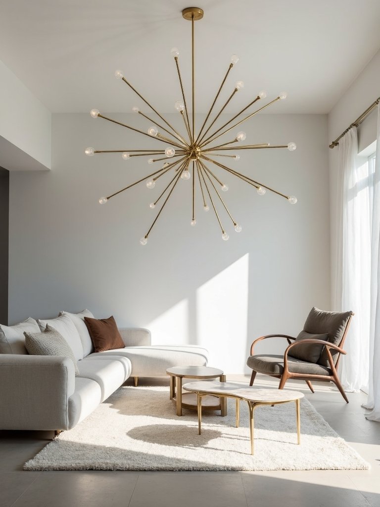 sculptural lighting elevates minimalist spaces