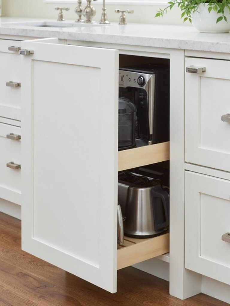 seamless small appliance storage solutions