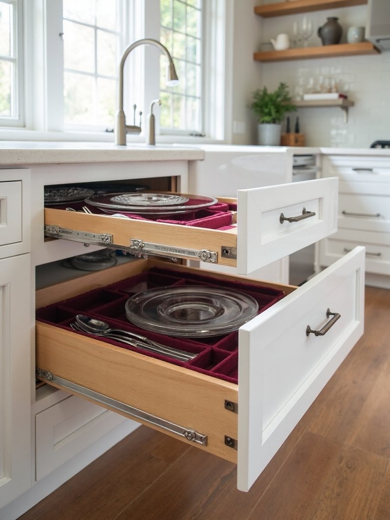 seasonal storage enhances kitchen organization