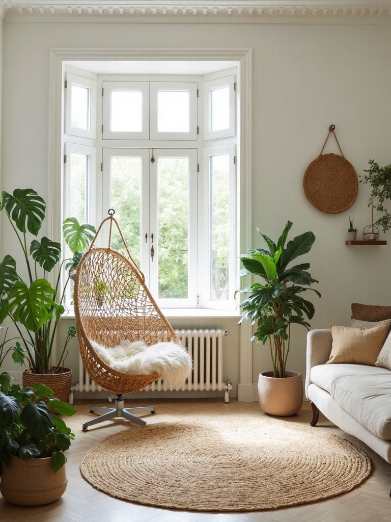 serene botanical minimalist plant sanctuary