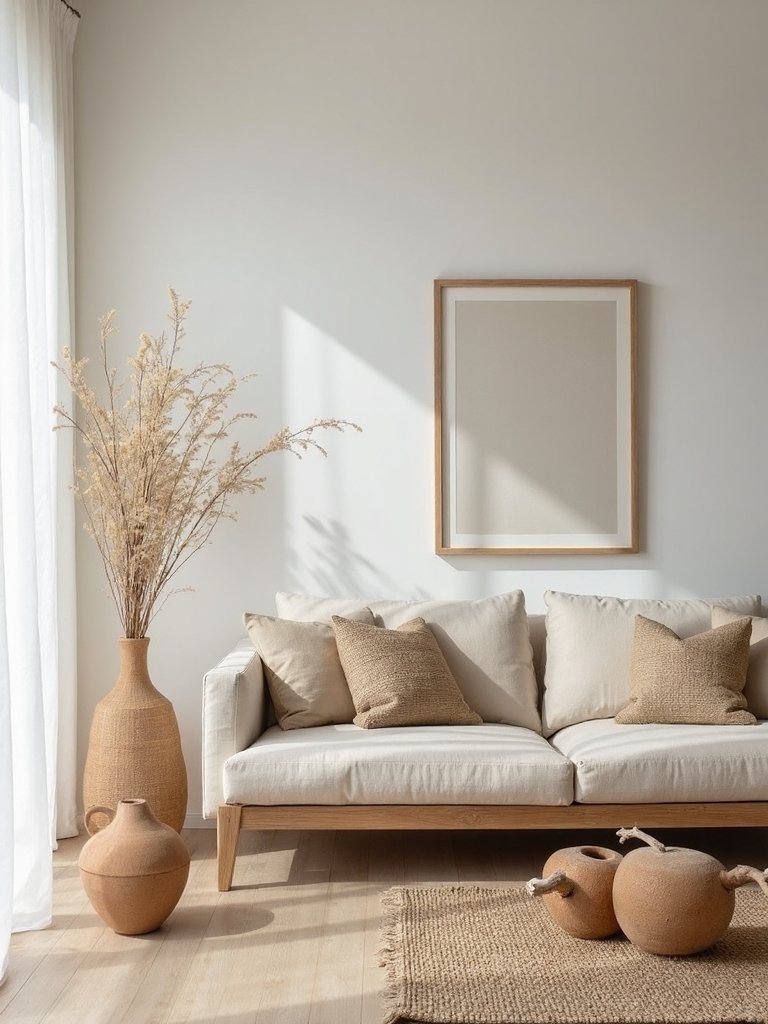 serene coastal living minimalism sand tones