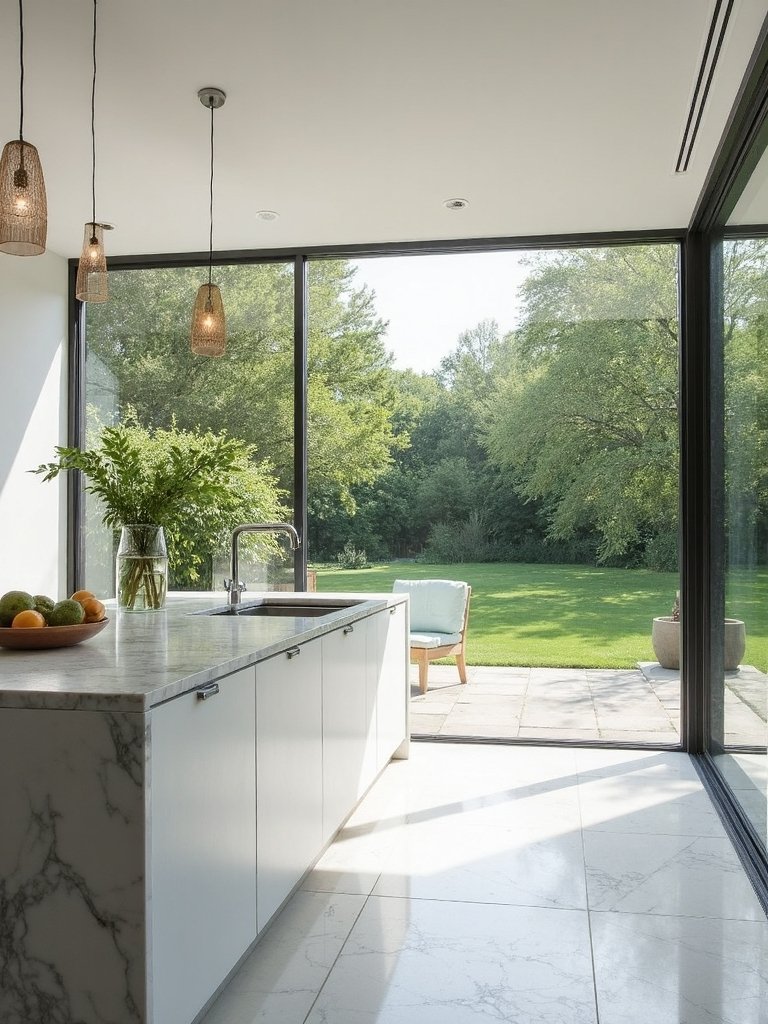 serene indoor outdoor kitchen sanctuary