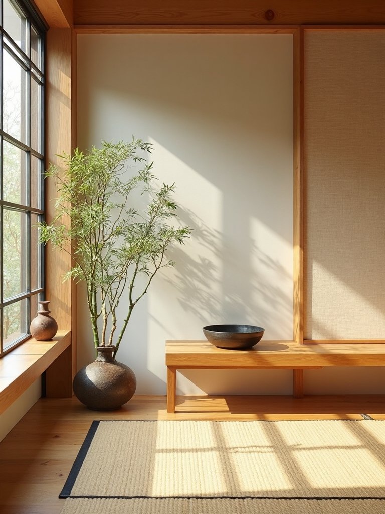 serene meditation nook with zen decor