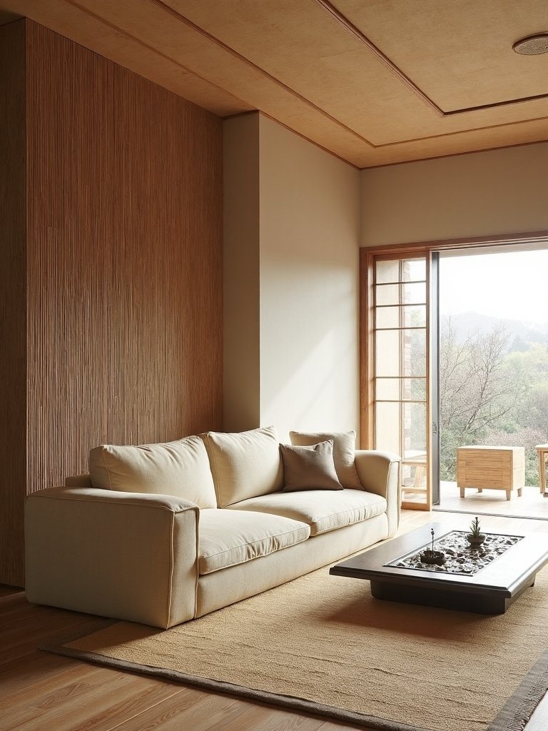 serene minimalist natural tranquil