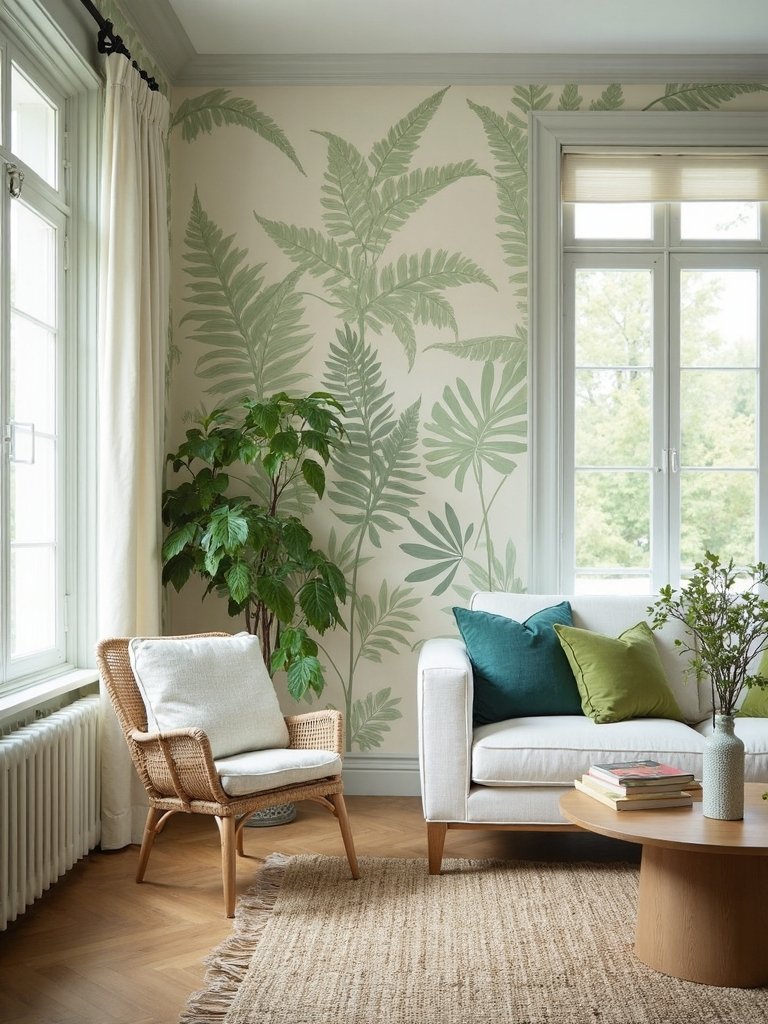 serene nature inspired wallpaper prints