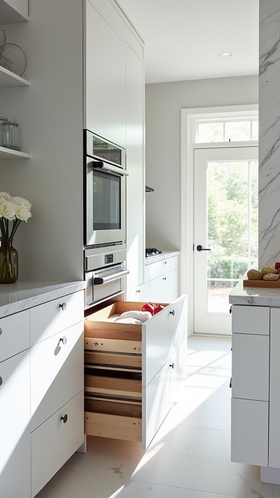 sleek stylish kitchen organization ideas