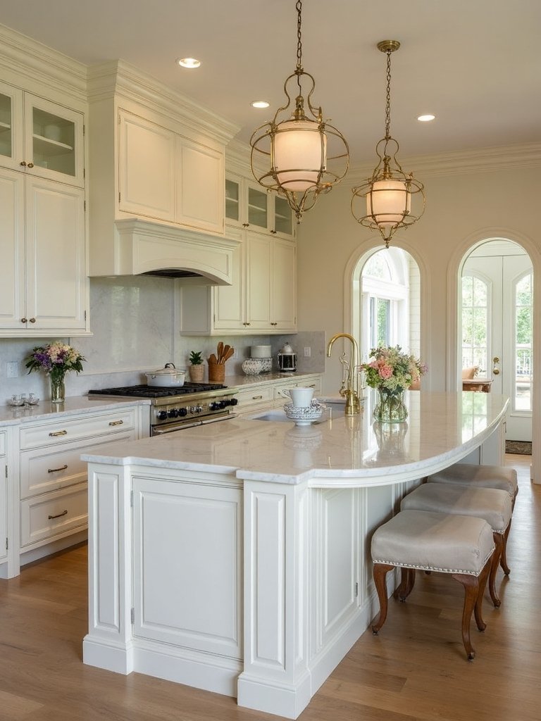 softened welcoming intimate kitchen atmosphere