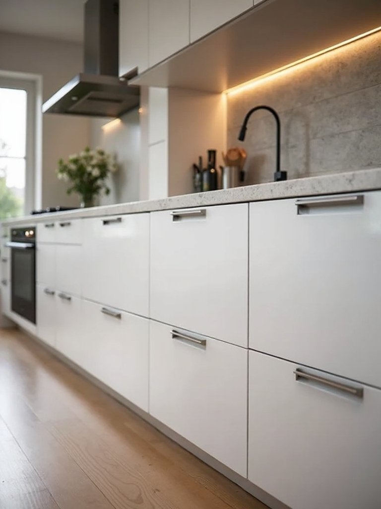 sophisticated functional minimalist kitchen design