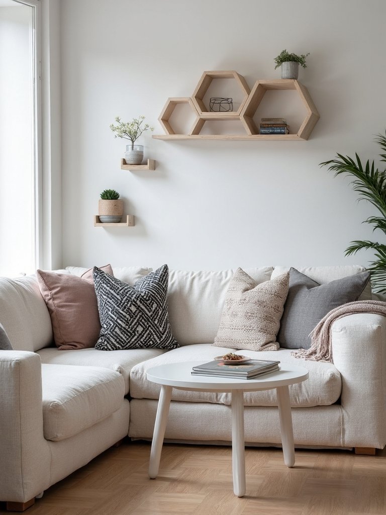 sophisticated geometric scandinavian living patterns