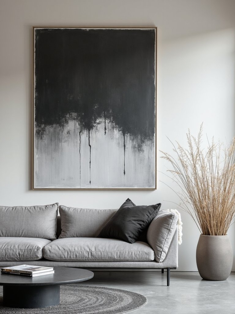 sophisticated minimalist grey abstract visuals