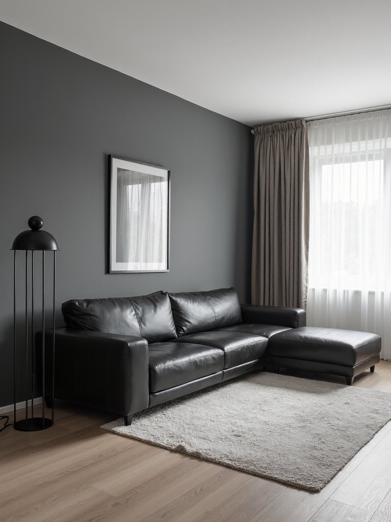 sophisticated minimalist grey white balance