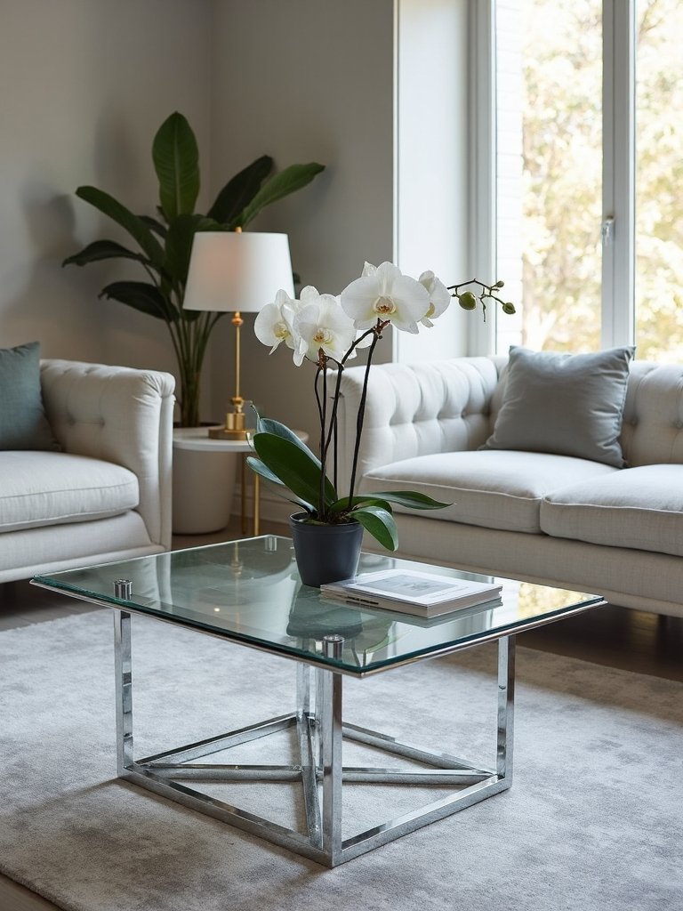 sophisticated versatile visually light glass coffee table